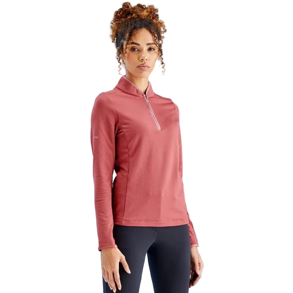 Ping Jersey 1/4 Zip midlayer Abigale rosa