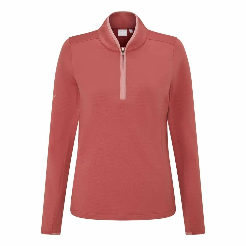 Ping Jersey 1/4 Zip midlayer Abigale rosa