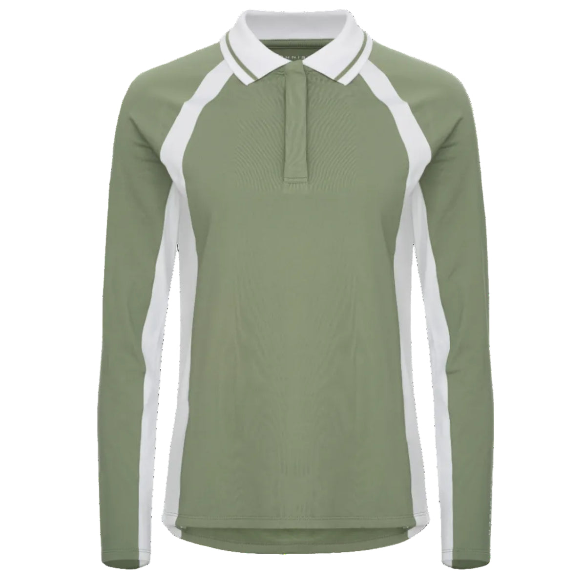 Rohnisch polo cálido mujer manga larga sage green