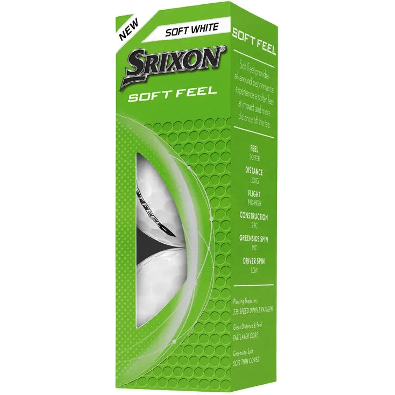 Srixon Bolas Soft Feel Blanca (caja de 12 bolas) New 2025