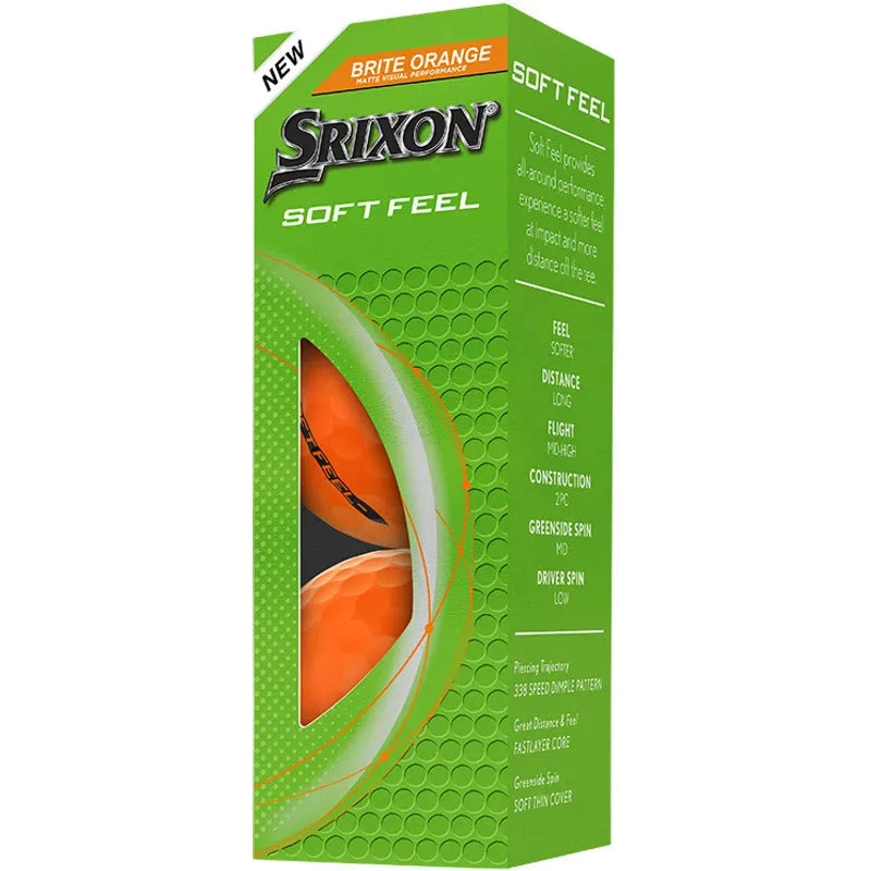 Srixon Balles Soft Feel Brite Orange (boite de 12 balles) New 2025
