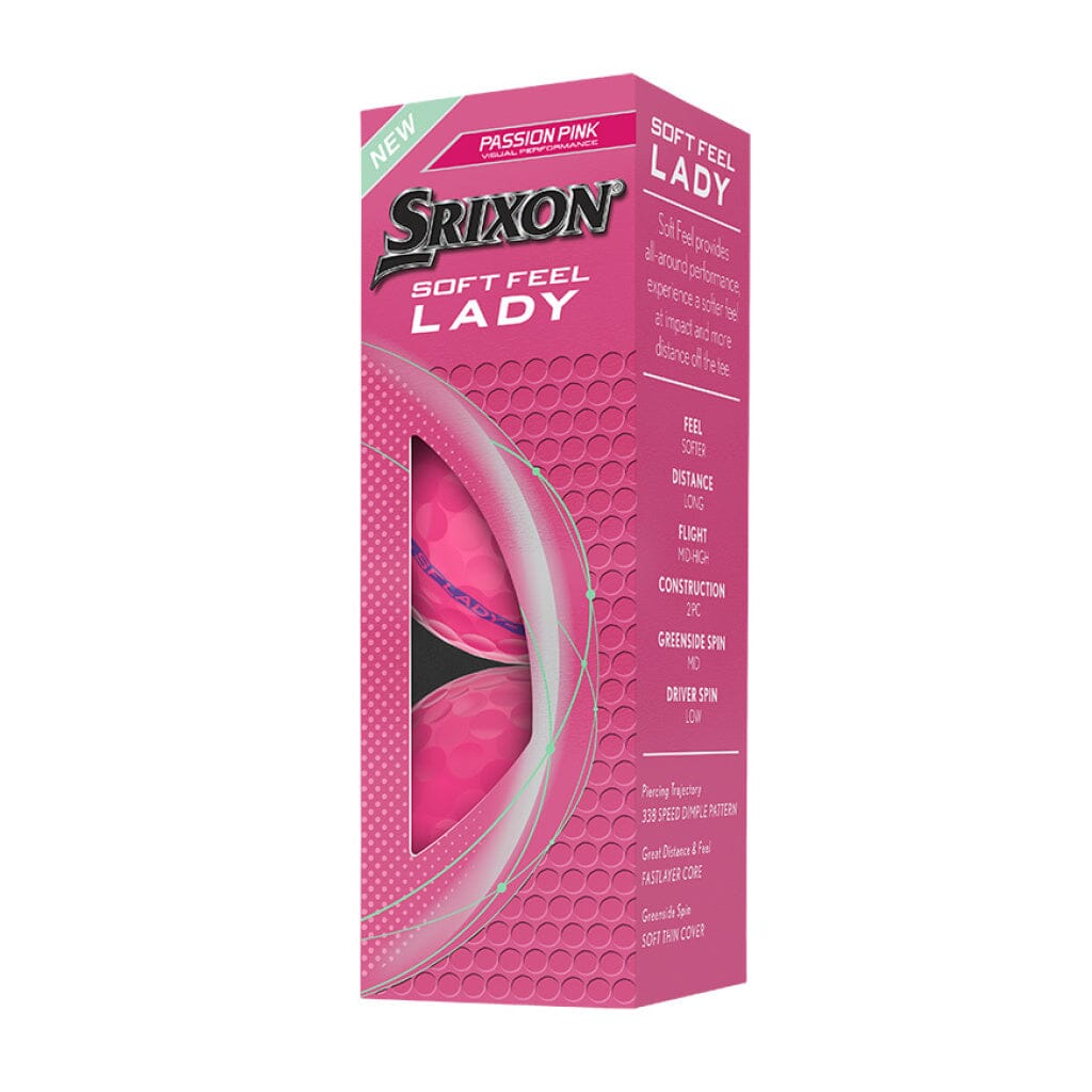 Srixon Balles Soft Feel Lady Passion Pink (boite de 12 balles) New 2025