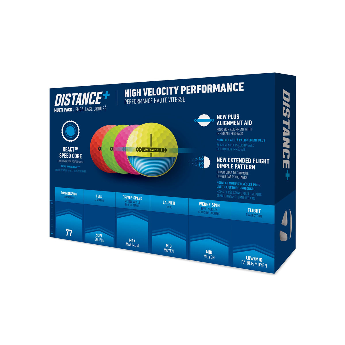 TaylorMade Bolas Distance + Multi 2025 (caja de 12)