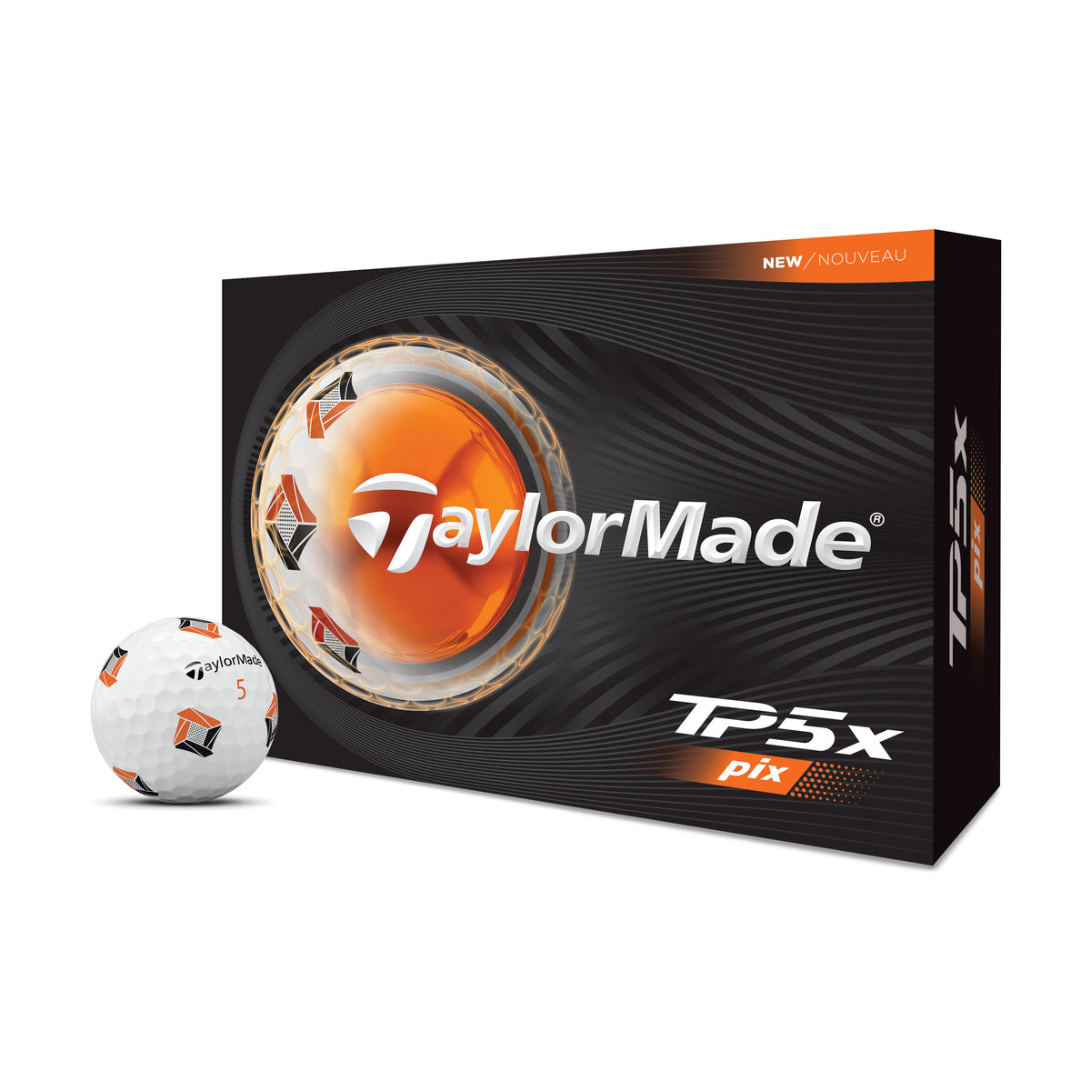 TAYLORMADE BALLES TP5X PIX 2026 (boite de 12)