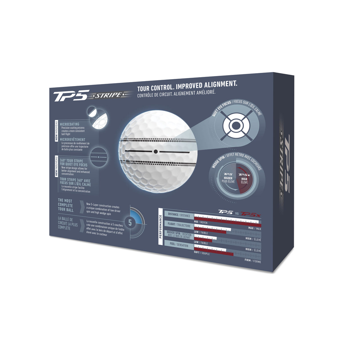 TAYLORMADE NEW BOLAS TP5 Stripe 2026 (caja de 12)