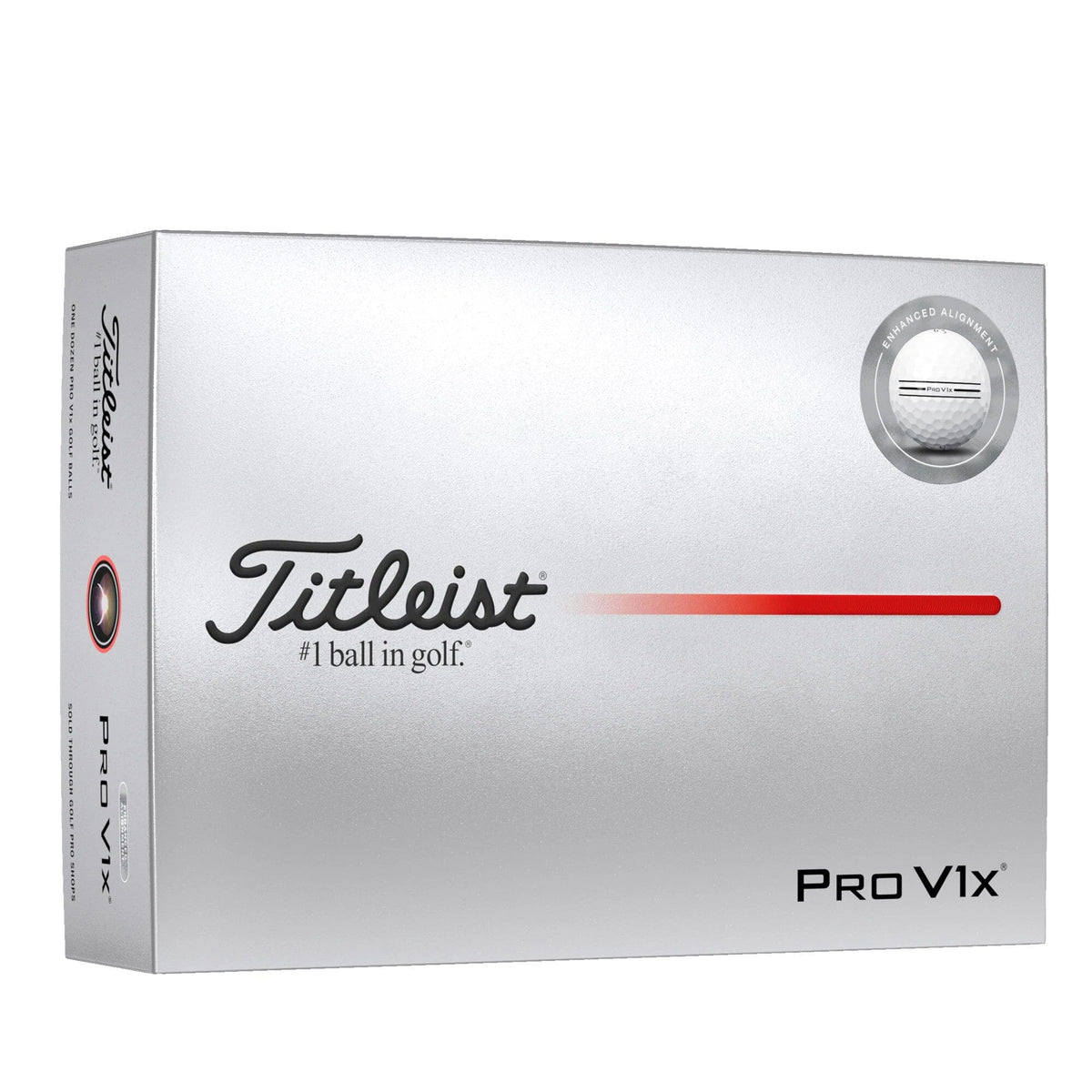 Titleist Pro V1x - Enhanced Alignement 2025 (boite de 12)