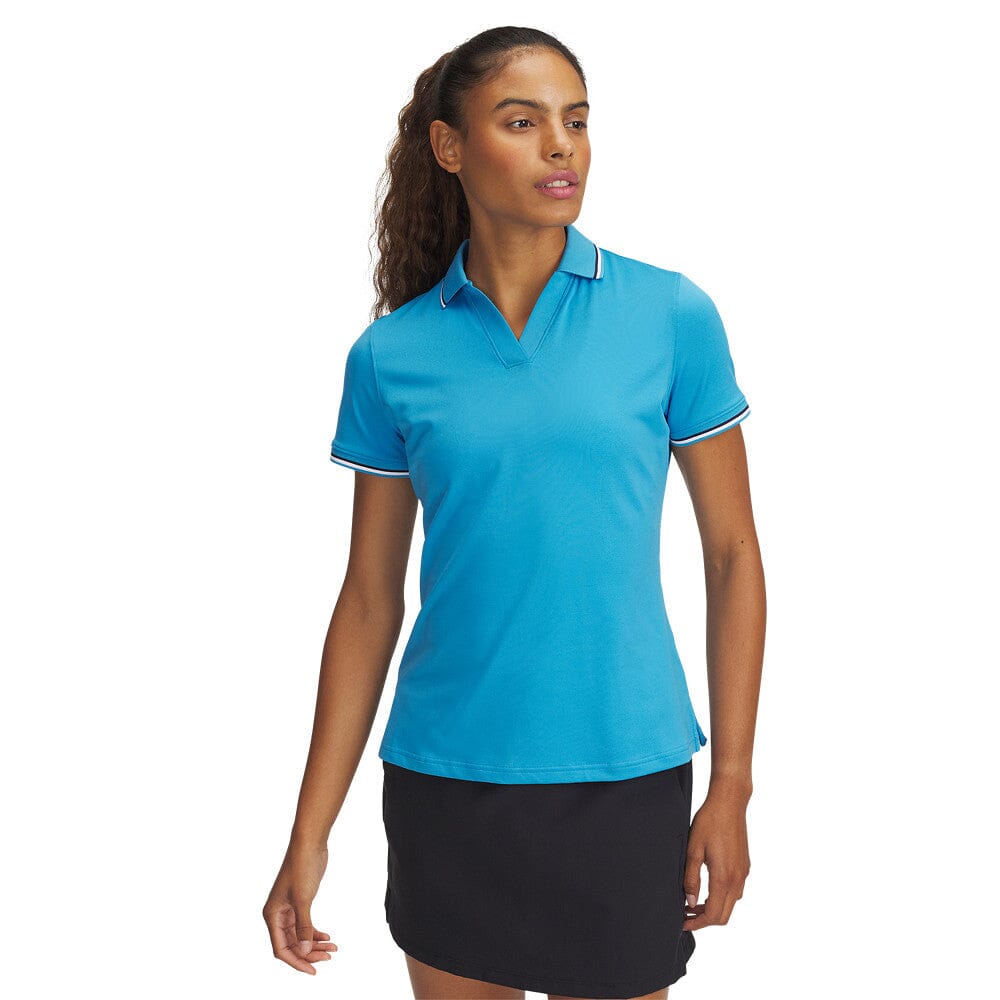 Under Armour Polo SS Rib Bleu Ether