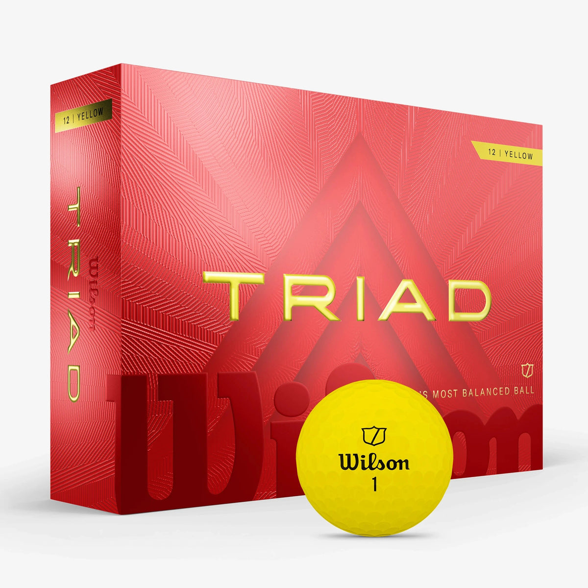 Wilson Bolas Triad Amarillo (Caja de 1 douzaine)