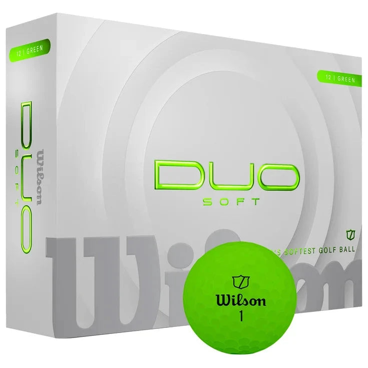 Wilson Balles 2025 Nouvelle Duo Soft Verte (boite de 12)