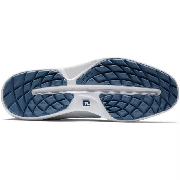 Footjoy Traditions spikeless LADY Blanca Azul Gris
