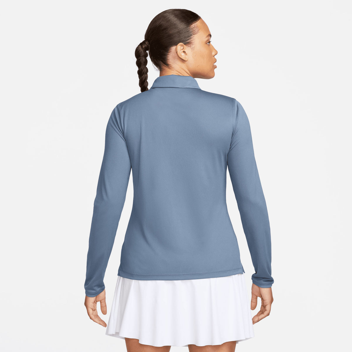 Nike Polo Manga Larga Mujer Azul