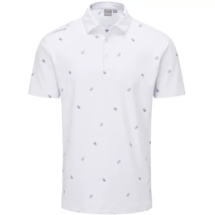 Ping Polo Two Tone Blanco Cool Lilac