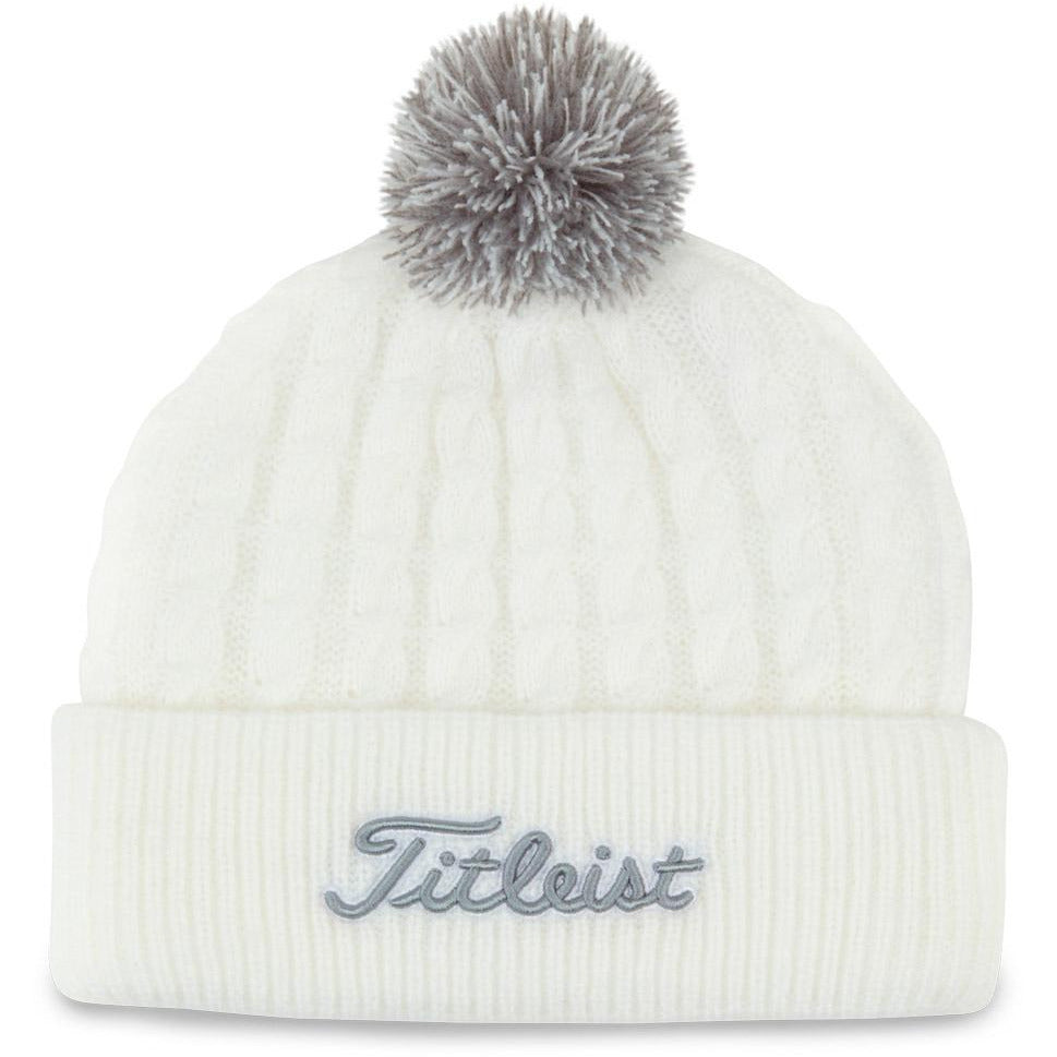Titleist gorro Lady Pompón blanco